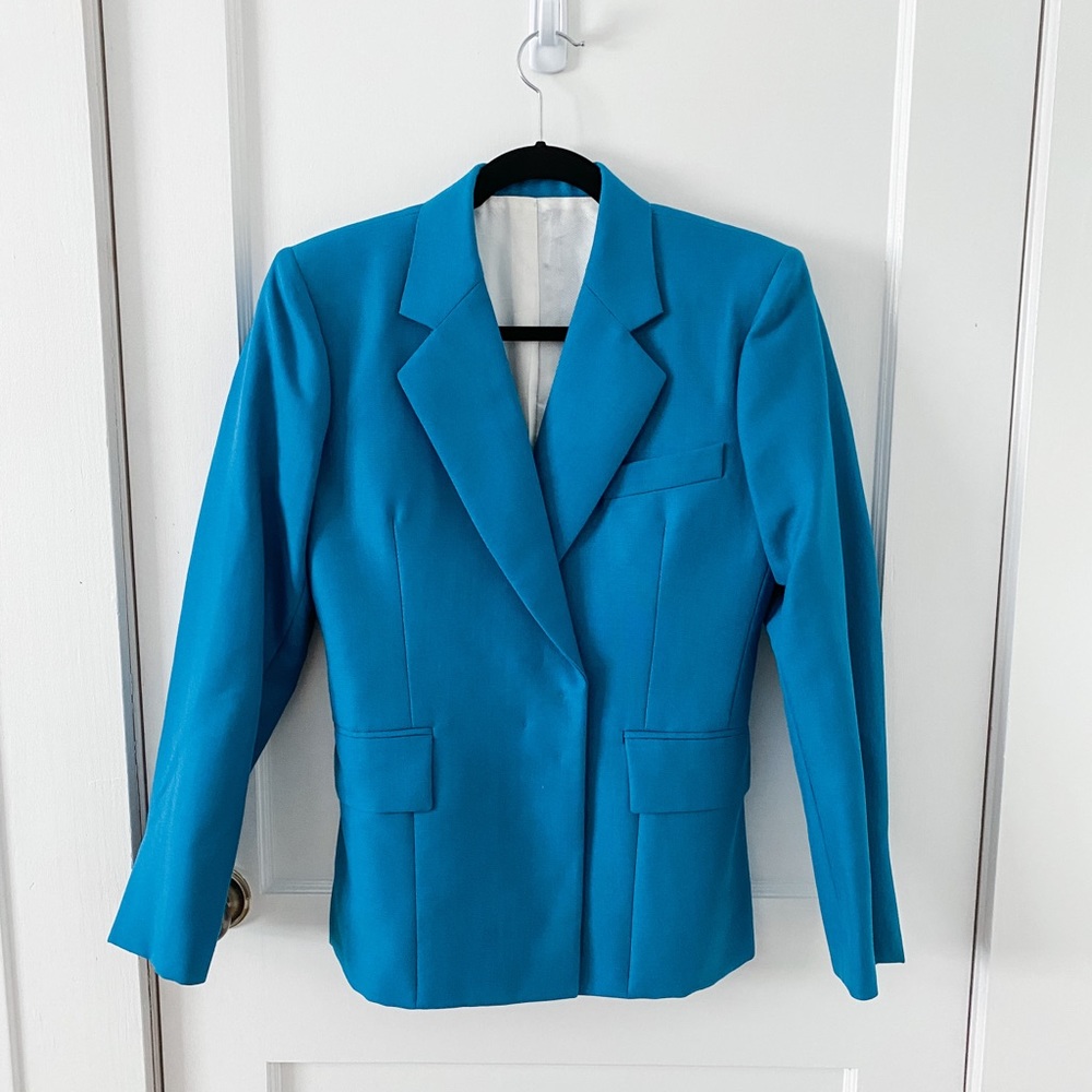 NEVER WORN teal Celine blazer! price negotiable!
